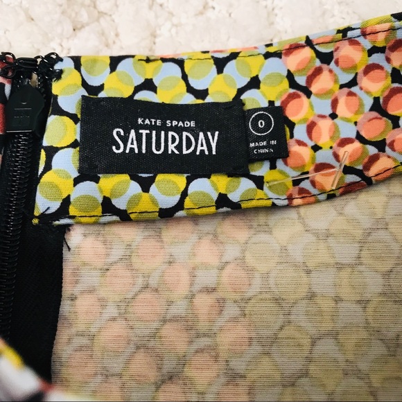 Kate Spade Saturday polkadot colorful circle skirt 0 - Picture 3 of 7